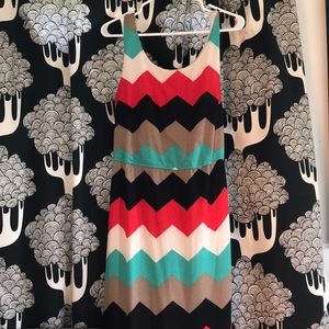 Chevron maxi dress